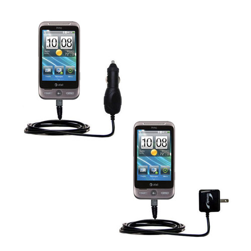 Car & Home Charger Kit compatible with the HTC Freestyle