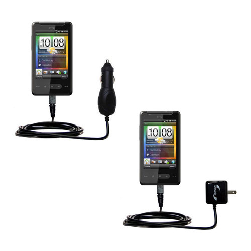 Car & Home Charger Kit compatible with the HTC HD Mini