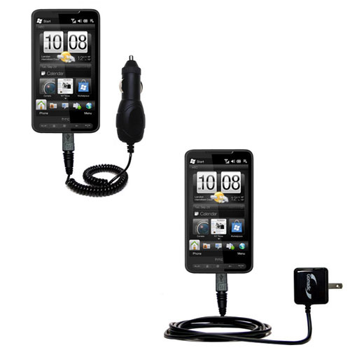 Car & Home Charger Kit compatible with the HTC HD2
