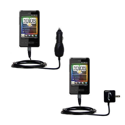 Car & Home Charger Kit compatible with the HTC HTC 7 Surround