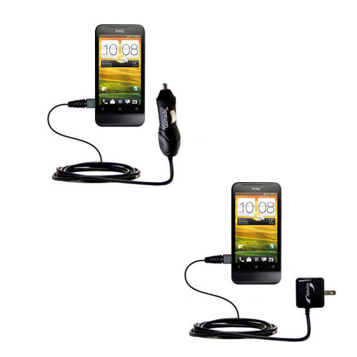 Car & Home Charger Kit compatible with the HTC One V