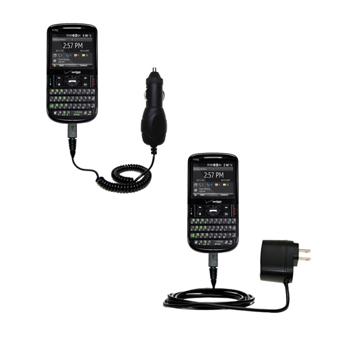 Car & Home Charger Kit compatible with the HTC Ozone