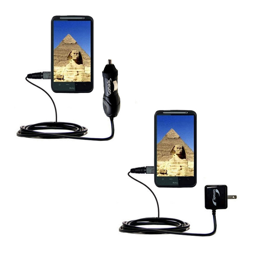 Car & Home Charger Kit compatible with the HTC Pyramid