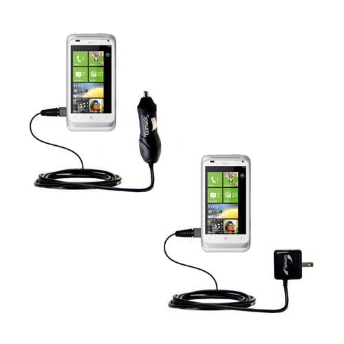 Car & Home Charger Kit compatible with the HTC Radar