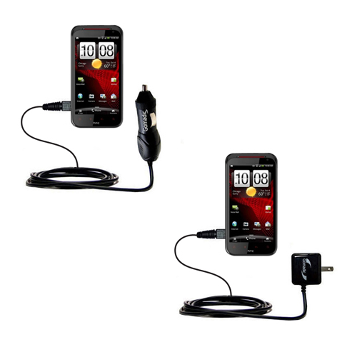 Car & Home Charger Kit compatible with the HTC Rezound