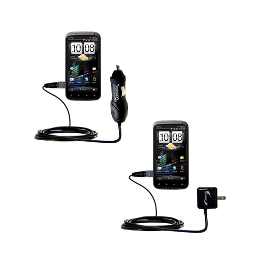 Car & Home Charger Kit compatible with the HTC Sensation 4G