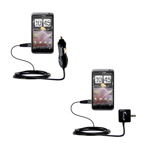 Car & Home Charger Kit compatible with the HTC ThunderBolt 2