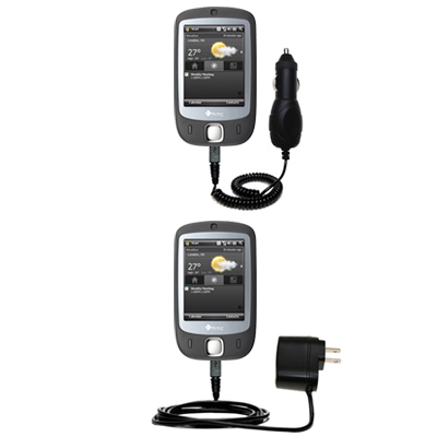 Car & Home Charger Kit compatible with the HTC Touch