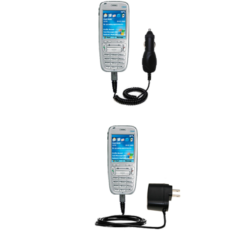 Car & Home Charger Kit compatible with the HTC Typhoon Smartphone
