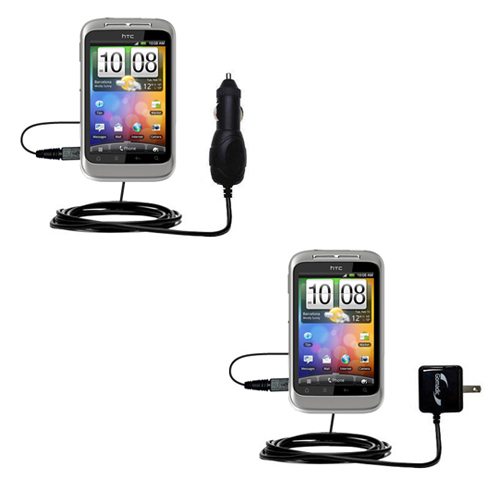Car & Home Charger Kit compatible with the HTC Wildfire S