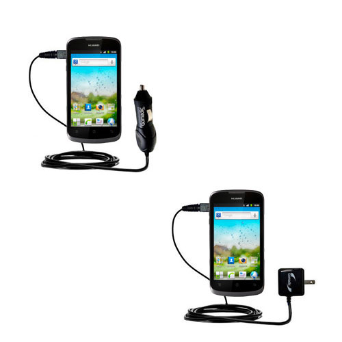Car & Home Charger Kit compatible with the Huawei Ascend D1