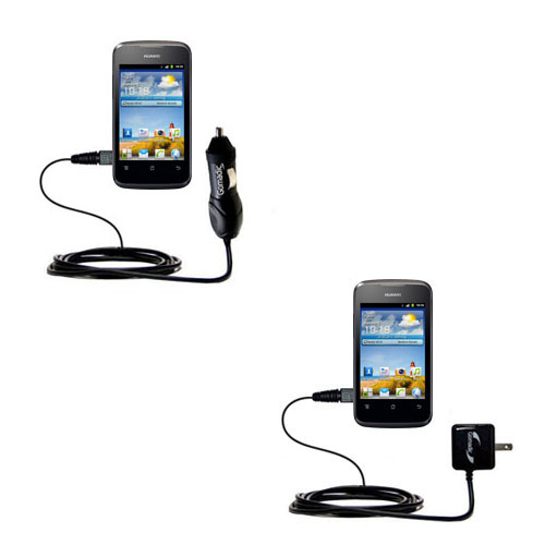 Car & Home Charger Kit compatible with the Huawei Ascend G312
