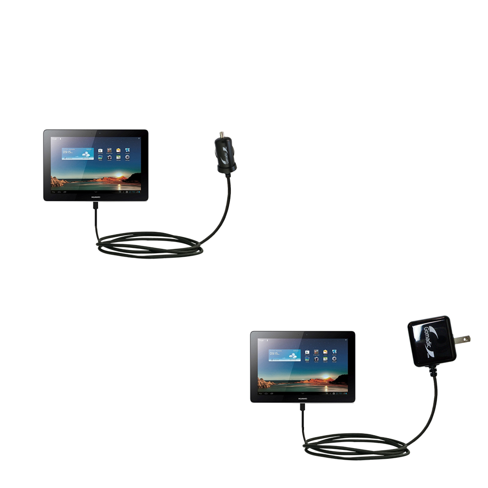Car & Home Charger Kit compatible with the Huawei MediaPad S7-104
