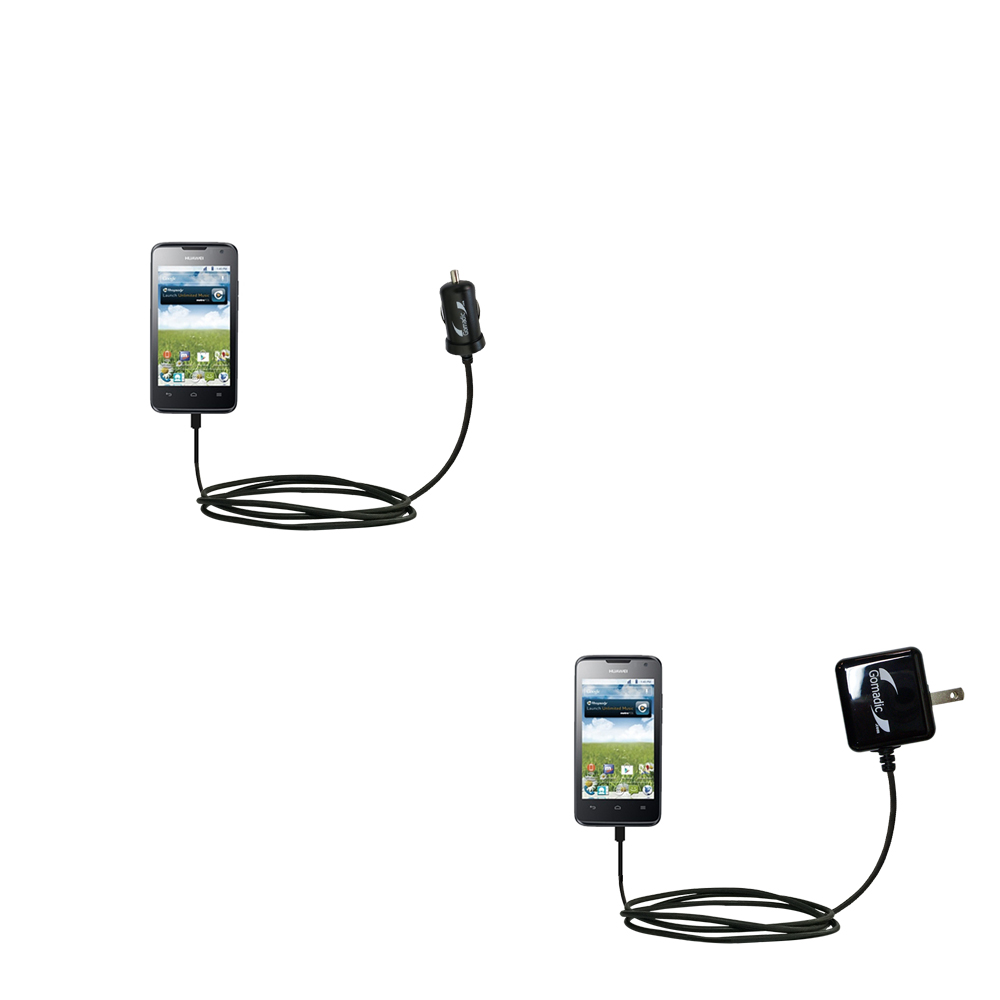 Car & Home Charger Kit compatible with the Huawei Premia
