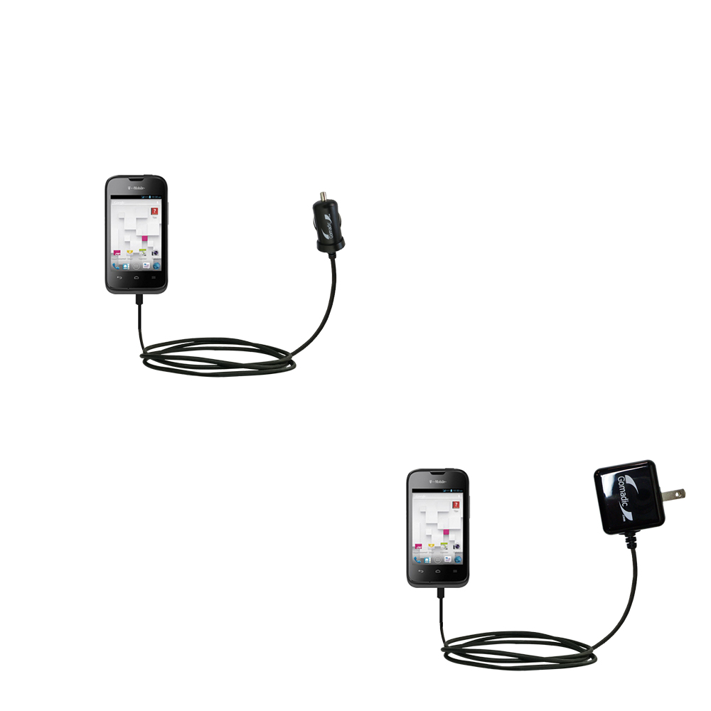 Car & Home Charger Kit compatible with the Huawei Prism II