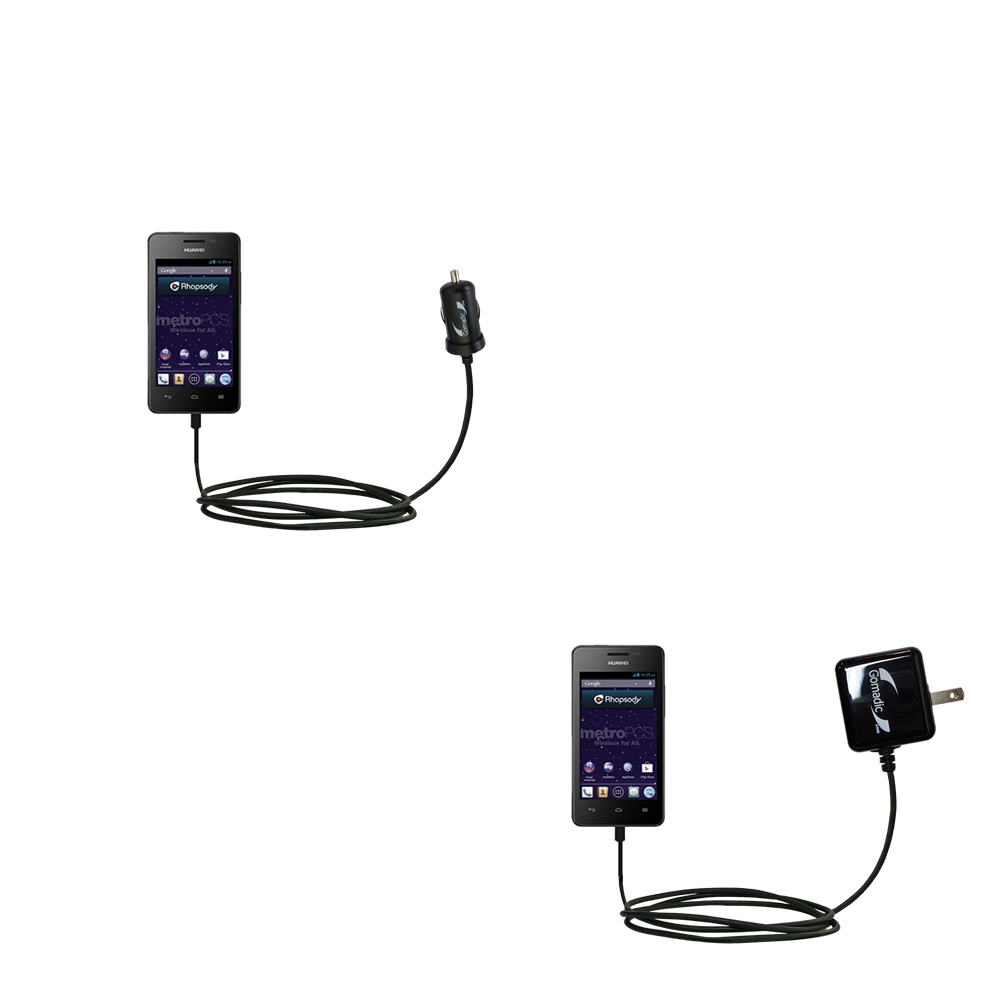 Car & Home Charger Kit compatible with the Huawei Valiant