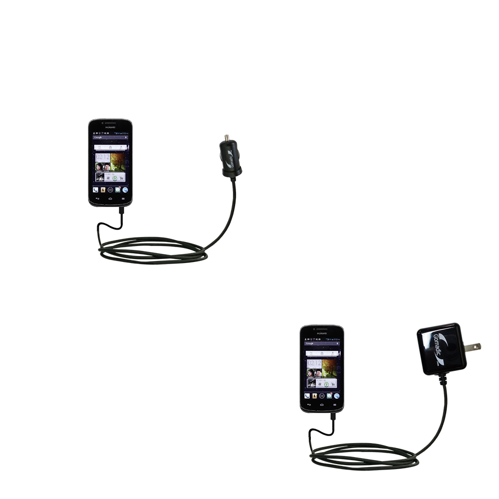 Car & Home Charger Kit compatible with the Huawei Vitria