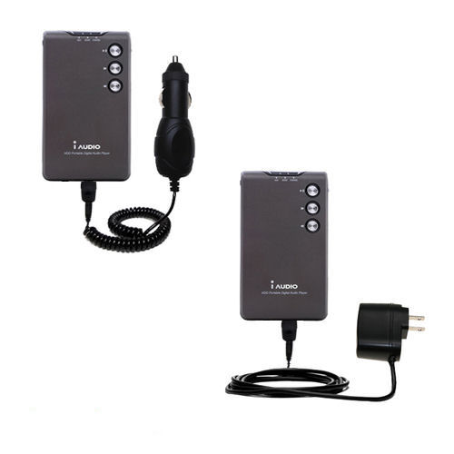 Car & Home Charger Kit compatible with the Cowon iAudio M3
