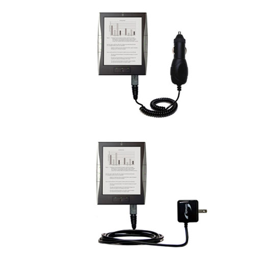 Car & Home Charger Kit compatible with the iRex Digital Reader 1000