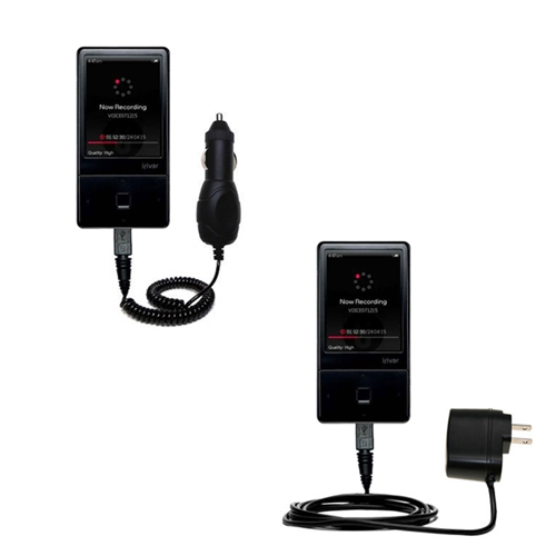 Car & Home Charger Kit compatible with the iRiver E100