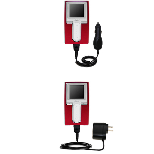 Car & Home Charger Kit compatible with the iRiver H10