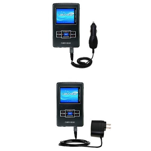 Car & Home Charger Kit compatible with the iRiver H340