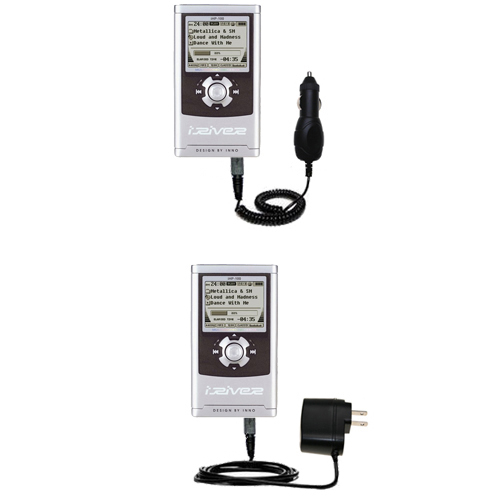 Car & Home Charger Kit compatible with the iRiver iHP-110