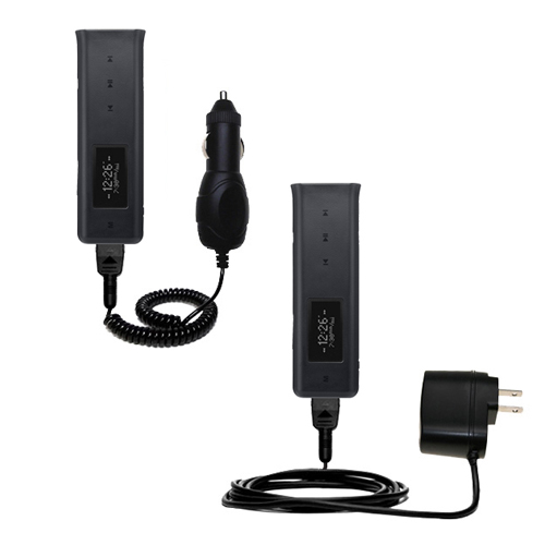 Car & Home Charger Kit compatible with the iRiver T7 Volcano