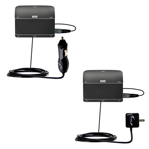 Car & Home Charger Kit compatible with the Jabra FREEWAY