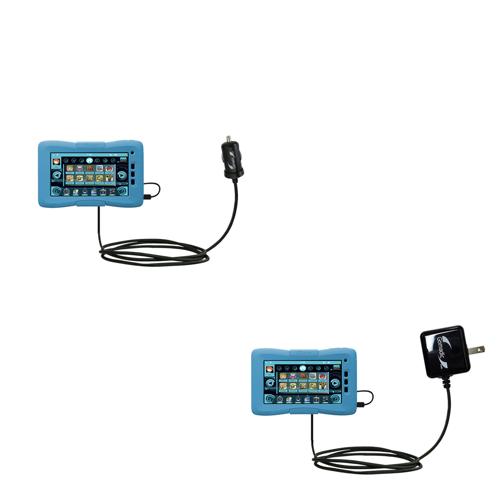 Car & Home Charger Kit compatible with the KD Interactive Kurio 7