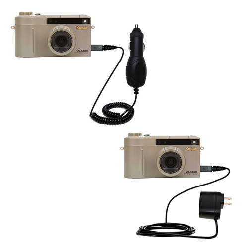 Car & Home Charger Kit compatible with the Kodak DC4800