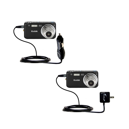 Car & Home Charger Kit compatible with the Kodak Easyshare V1253