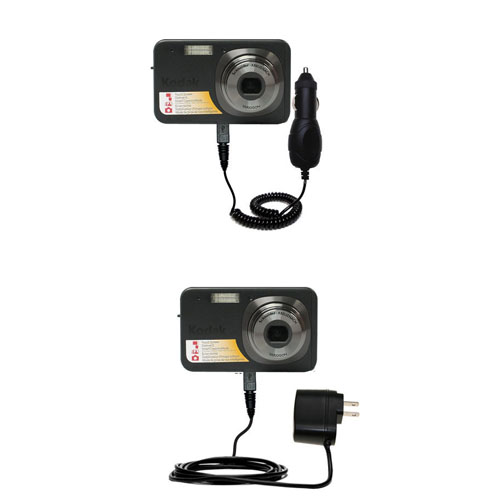 Car & Home Charger Kit compatible with the Kodak V1073