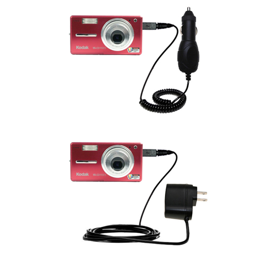 Car & Home Charger Kit compatible with the Kodak V530