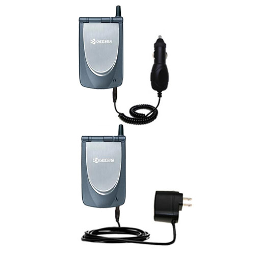 Car & Home Charger Kit compatible with the Kyocera 7135