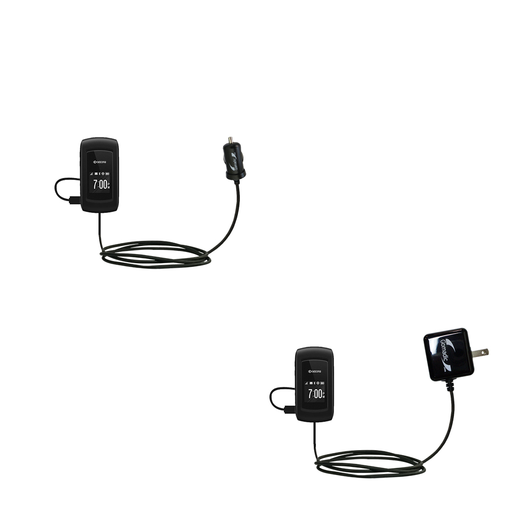 Car & Home Charger Kit compatible with the Kyocera Coast / Kona