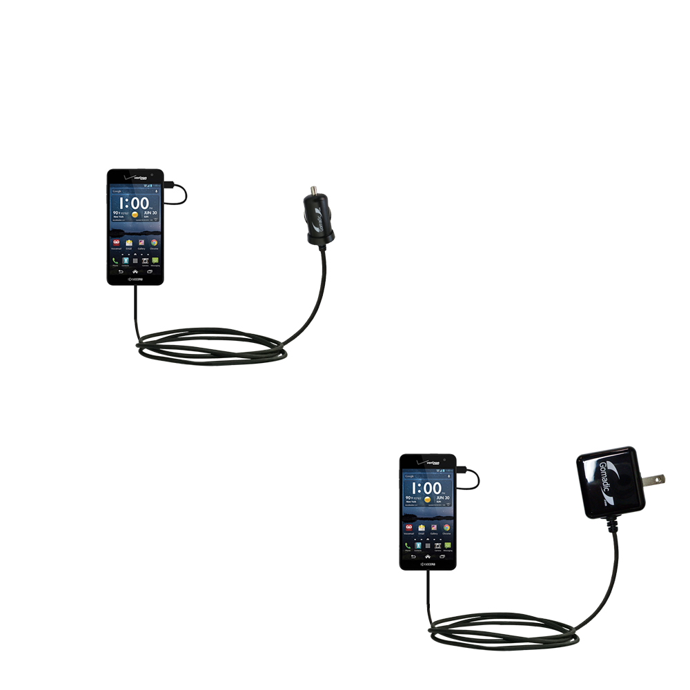 Car & Home Charger Kit compatible with the Kyocera Hydro Elite