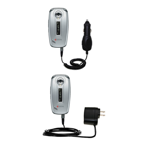 Car & Home Charger Kit compatible with the Kyocera K322