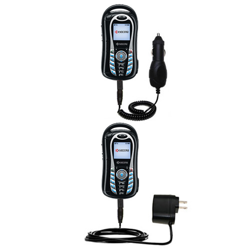 Car & Home Charger Kit compatible with the Kyocera K612B