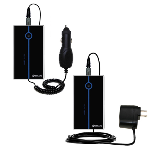 Car & Home Charger Kit compatible with the Kyocera Neo E1100