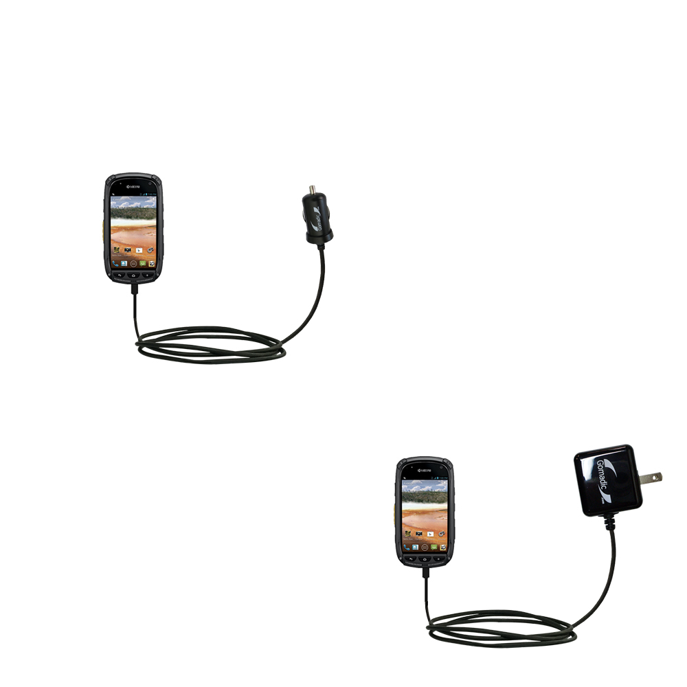 Car & Home Charger Kit compatible with the Kyocera Torque