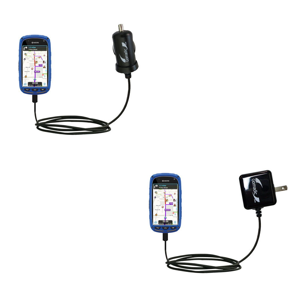 Car & Home Charger Kit compatible with the Kyocera Torque XT