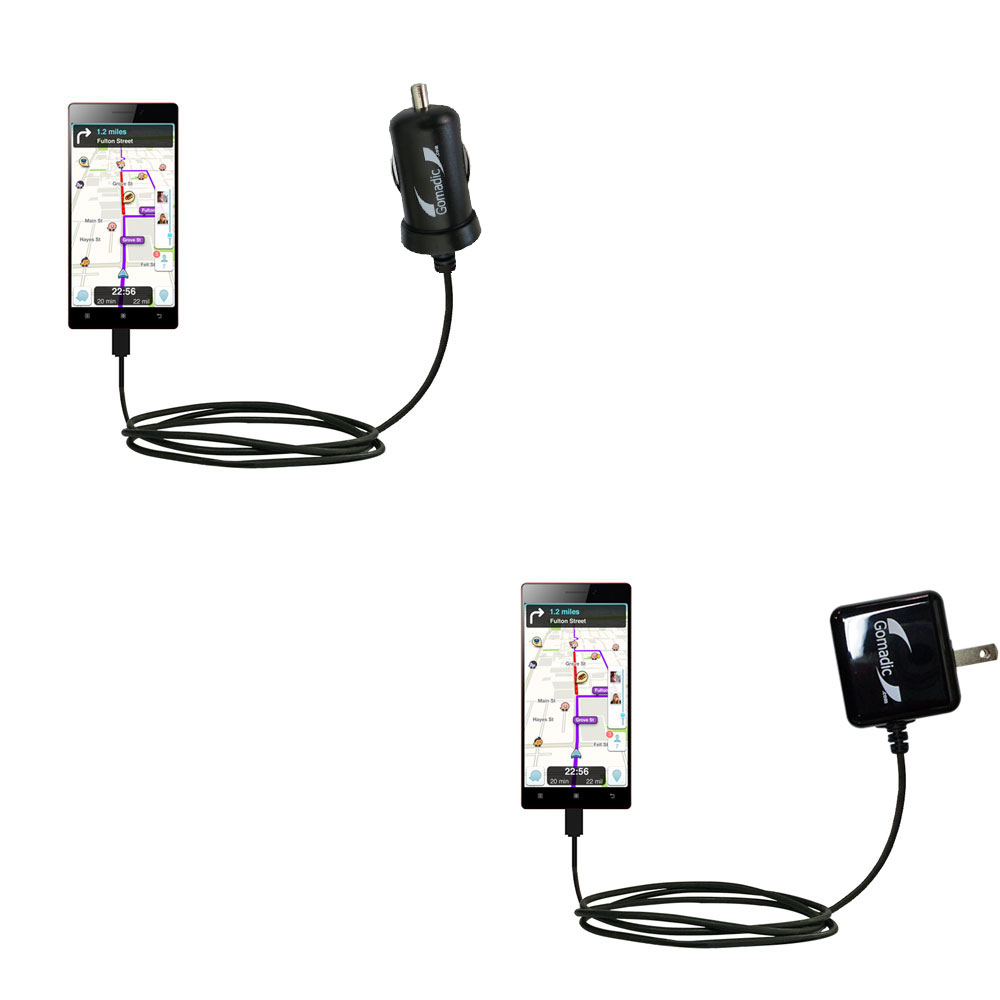 Car & Home Charger Kit compatible with the Lenovo VIBE X2