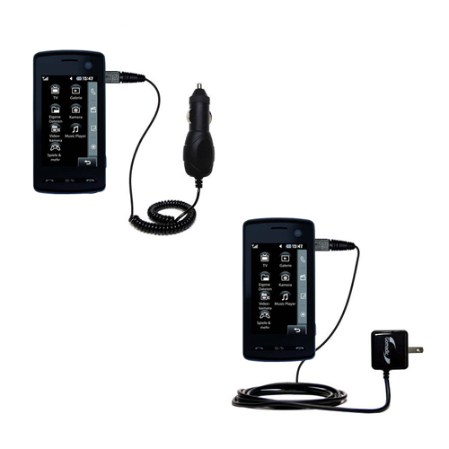Car & Home Charger Kit compatible with the LG  KB770