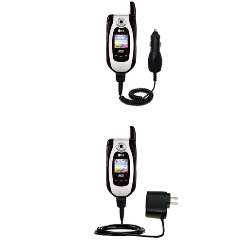 Car & Home Charger Kit compatible with the LG CE 500