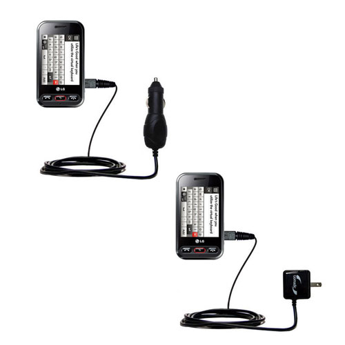 Car & Home Charger Kit compatible with the LG Cookie 3G