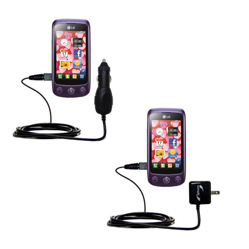 Car & Home Charger Kit compatible with the LG Cookie Plus