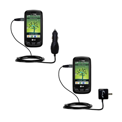 Car & Home Charger Kit compatible with the LG Cosmos Touch