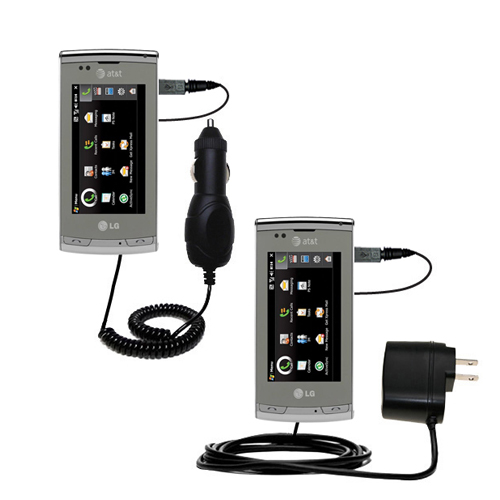 Car & Home Charger Kit compatible with the LG CT810