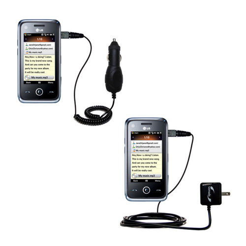 Car & Home Charger Kit compatible with the LG Eigen